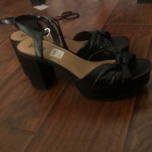 Black Platform Spring Sandals